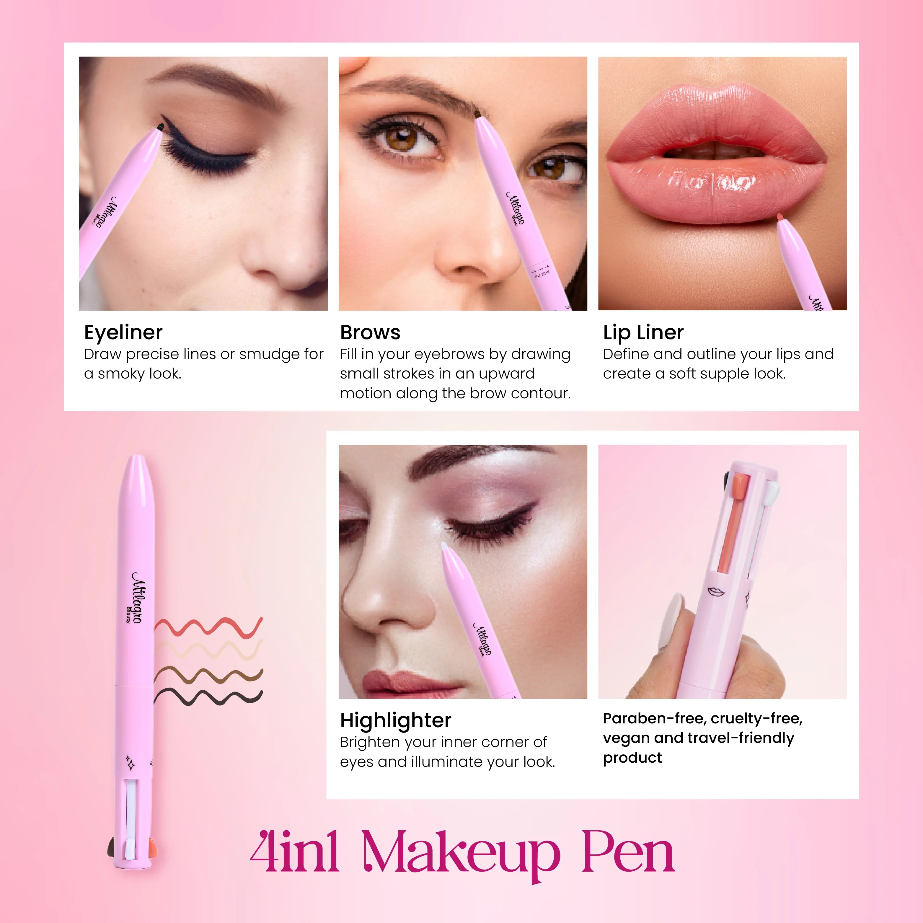 4-in-1 Makeup Pen – Glamour Collective